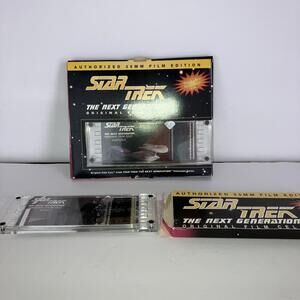 (2) VINTAGE 1996 Star Trek: The Next Generation Authorized 35mm film Cells NEW